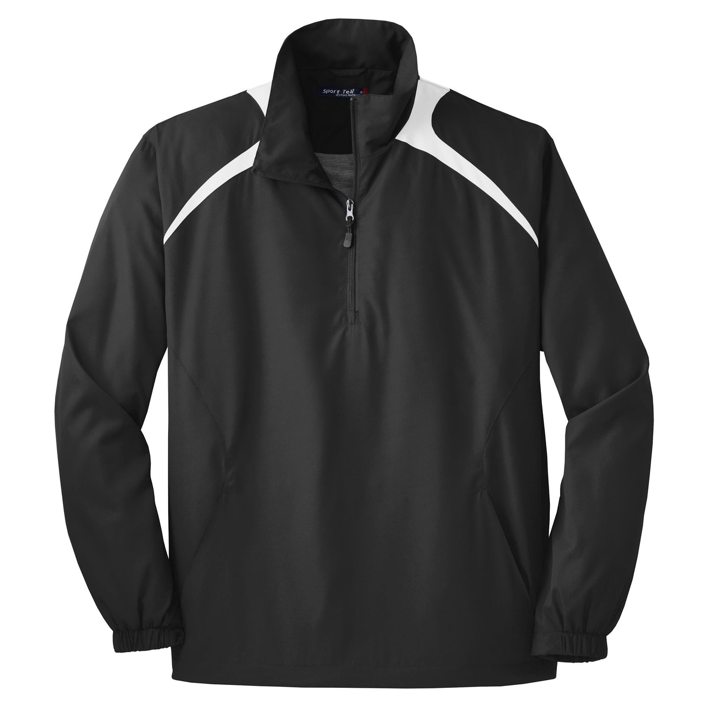 Black/True Red Windbreaker - Sport-Tek - Lightweight Fabric