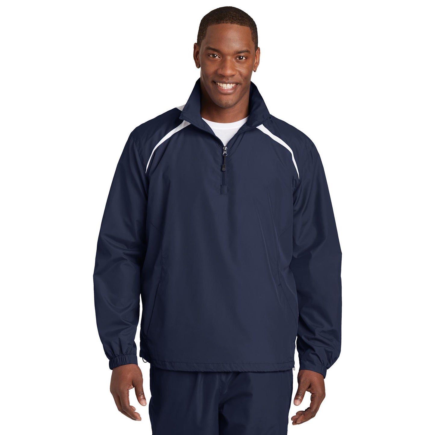 Black/True Red Windbreaker - Sport-Tek - Lightweight Fabric