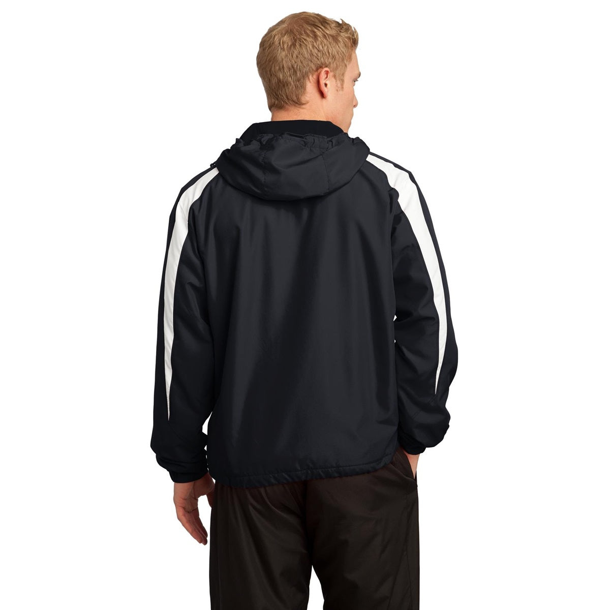 Black/White Jacket - Sport-Tek - Fleece-Lined Design