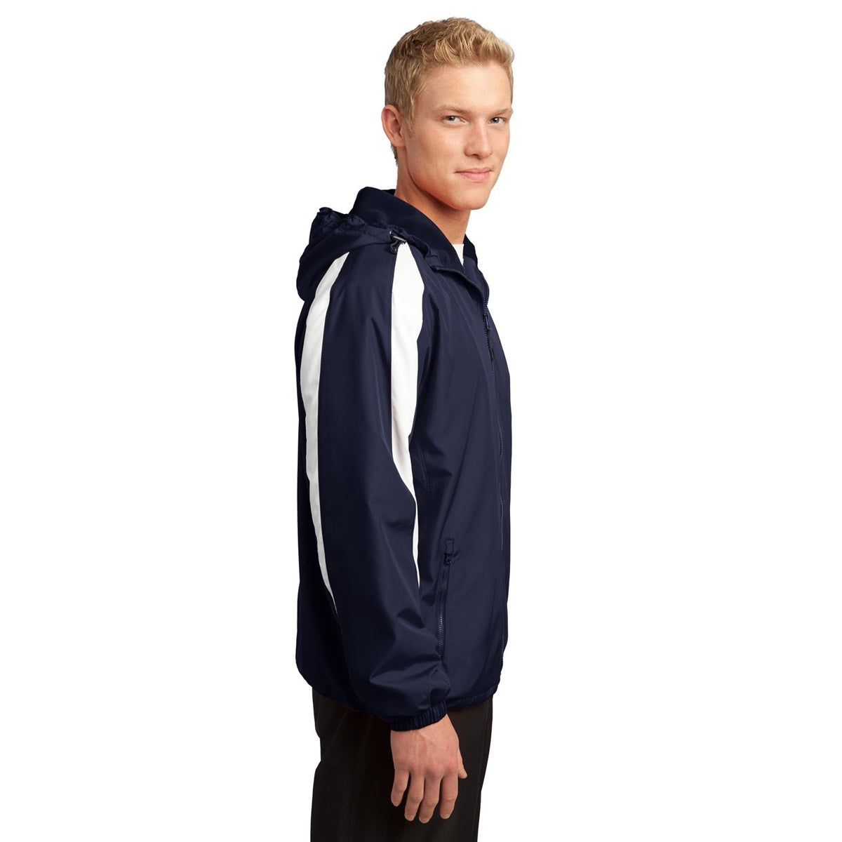 Black/White Jacket - Sport-Tek - Fleece-Lined Design