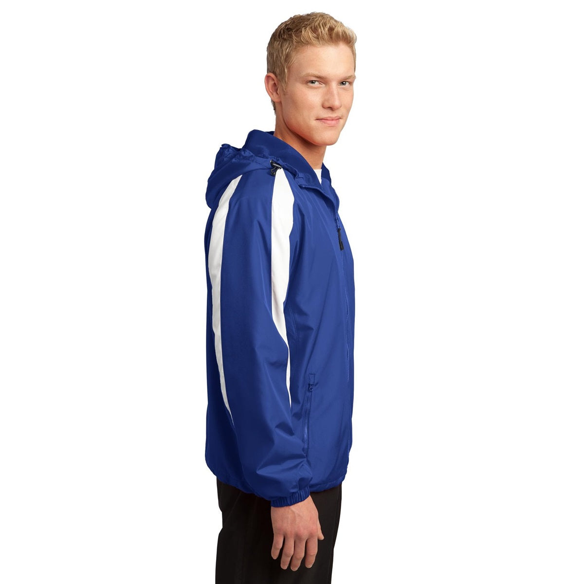 Black/White Jacket - Sport-Tek - Fleece-Lined Design
