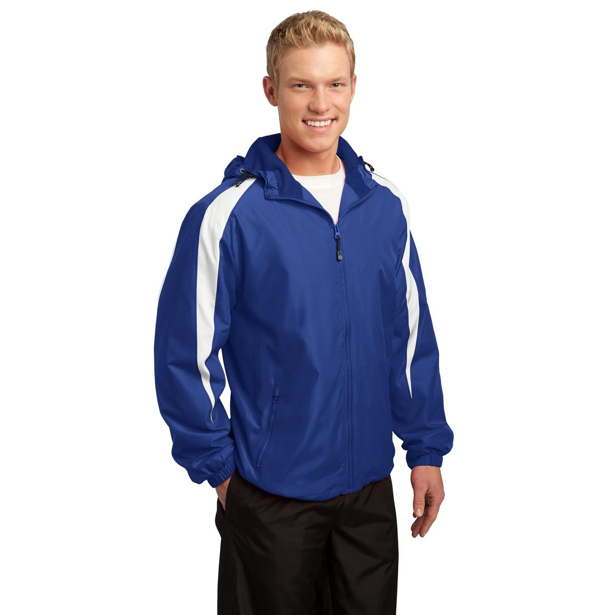Black/White Jacket - Sport-Tek - Fleece-Lined Design
