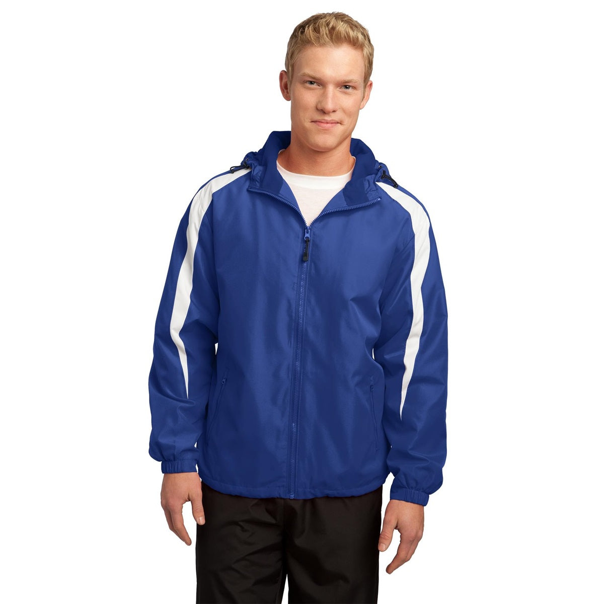 Black/White Jacket - Sport-Tek - Fleece-Lined Design