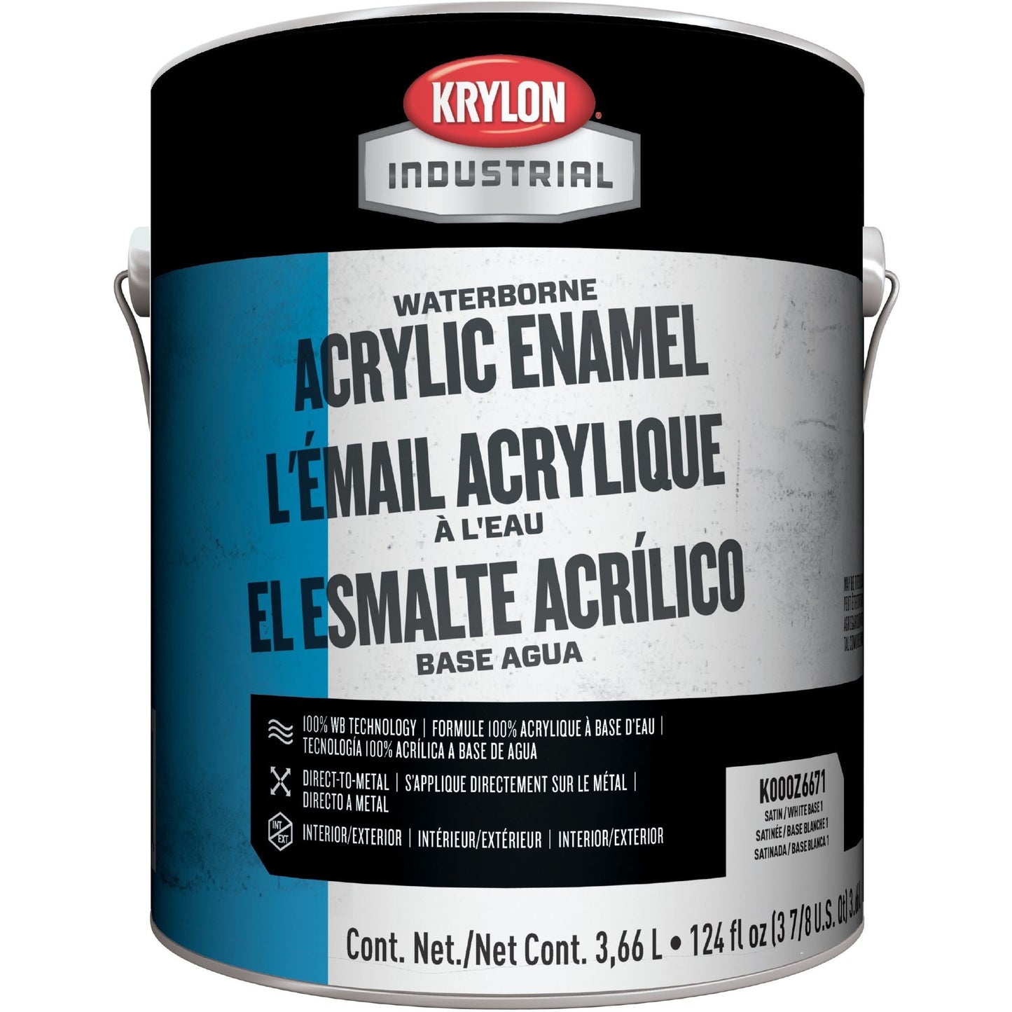 Satin White Industrial Paint - Krylon - Waterborne Quality