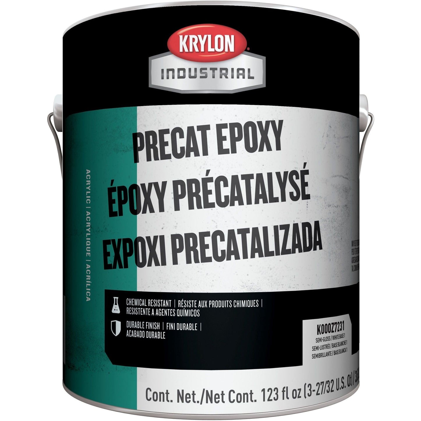 Semi-Gloss/White Base 1 Industrial Coatings - Krylon - Durable Finish