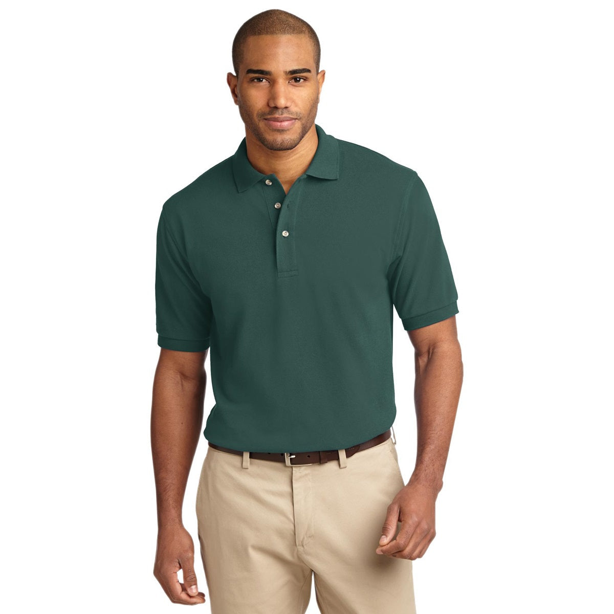 Dark Green Polo Shirt - Port Authority - Soft Pique
