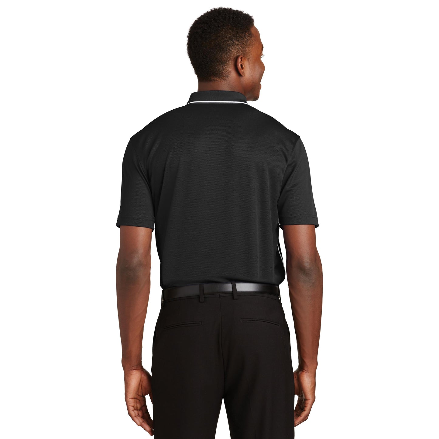Black/White Polo Shirt - Sport-Tek - Moisture-Wicking