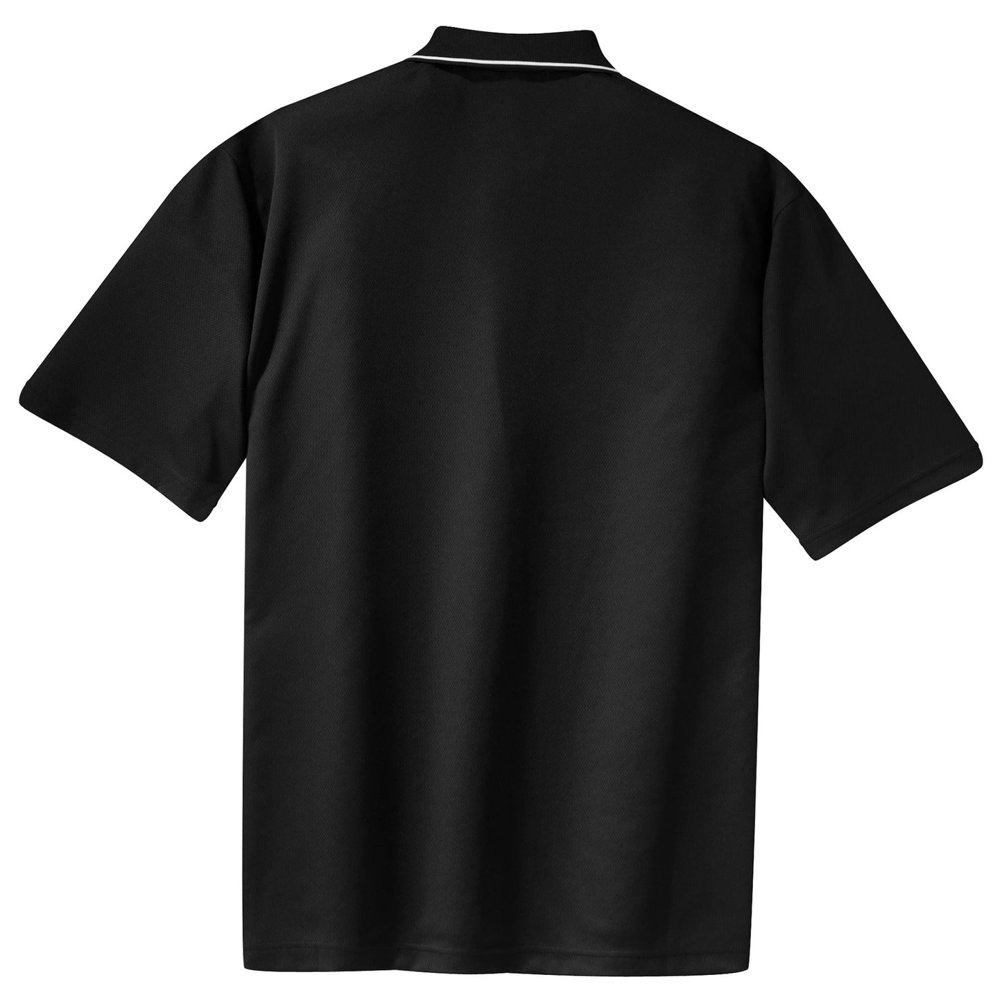 Black/White Polo Shirt - Sport-Tek - Moisture-Wicking