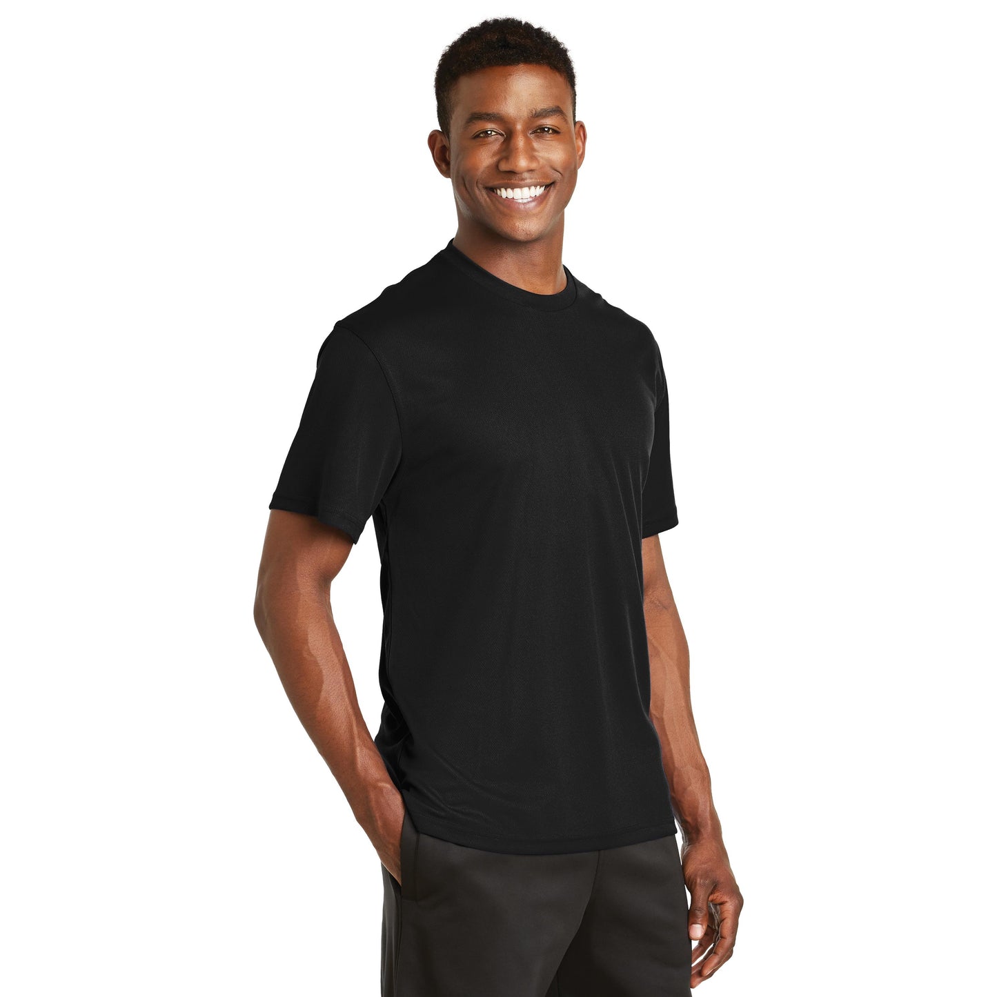 Black T-Shirts - Sport-Tek - Lightweight Polyester - Cool Fit
