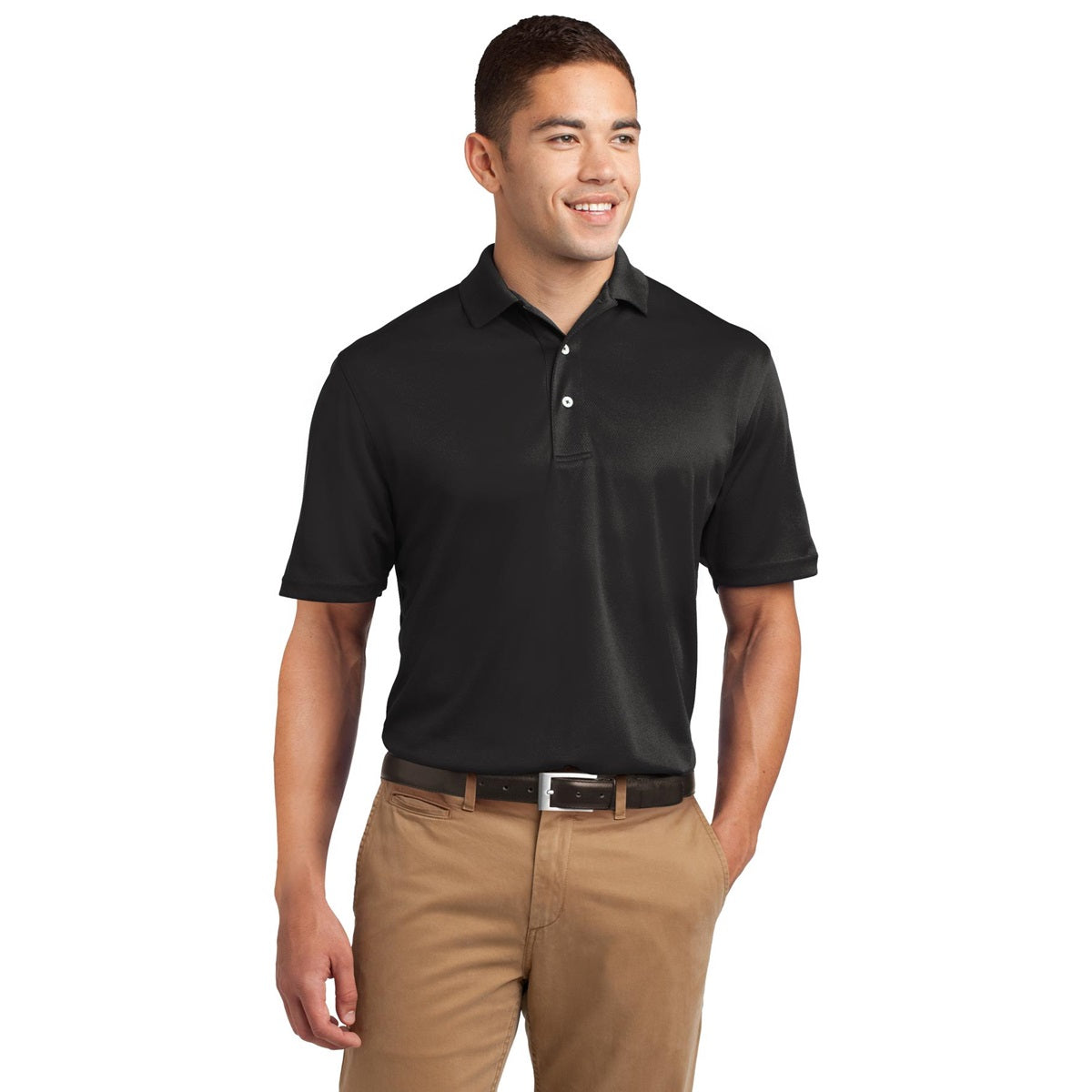 Black Polo Shirt - Sport-Tek - Breathable Fabric