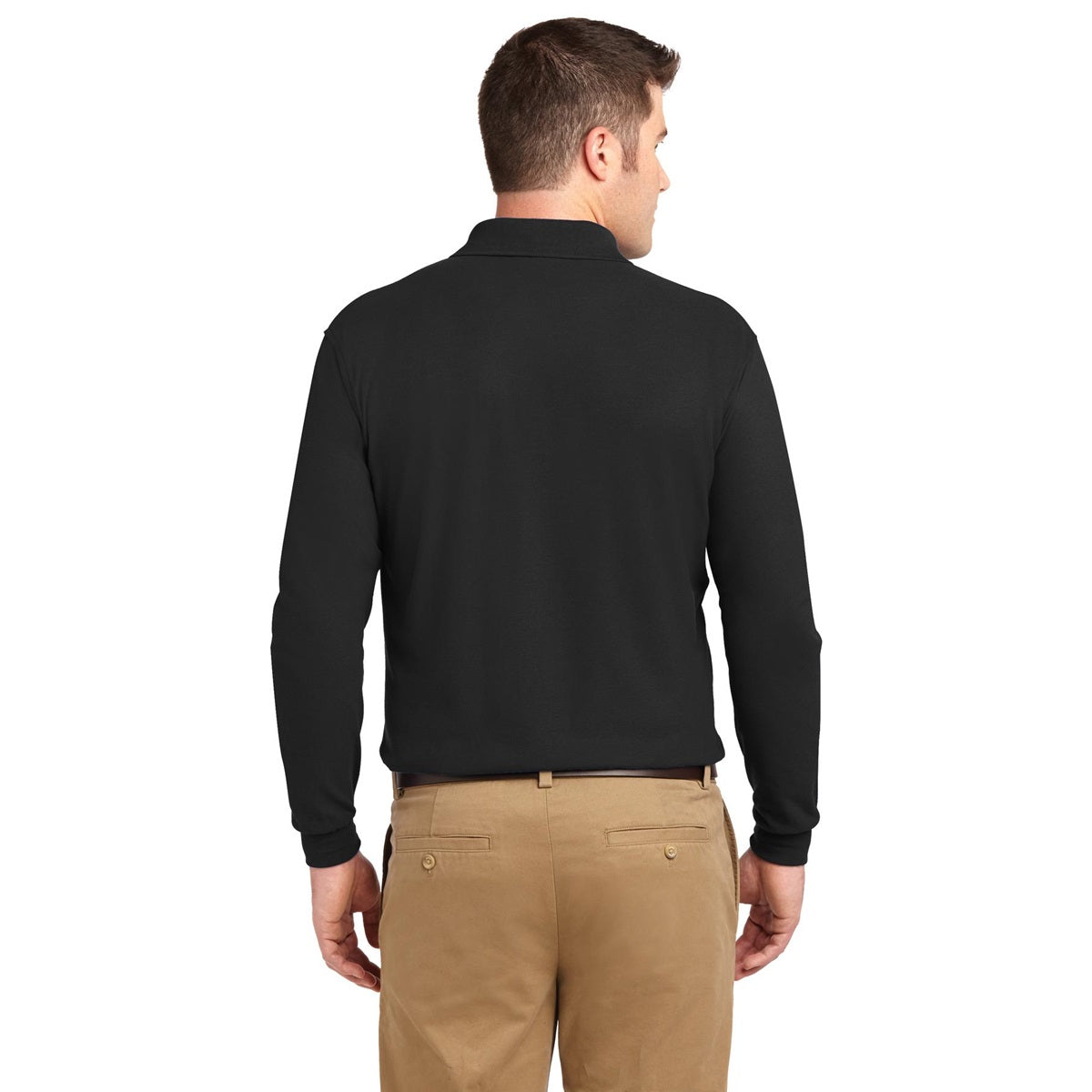 Black Polo Shirt - Port Authority - Soft Silk Touch