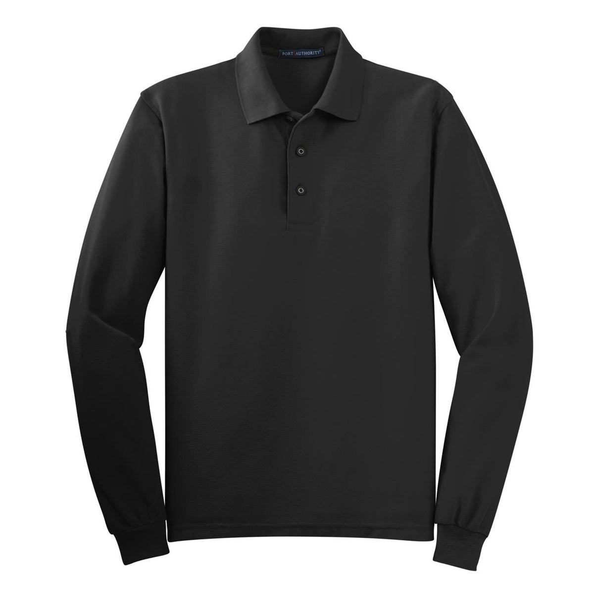 Black Polo Shirt - Port Authority - Soft Silk Touch
