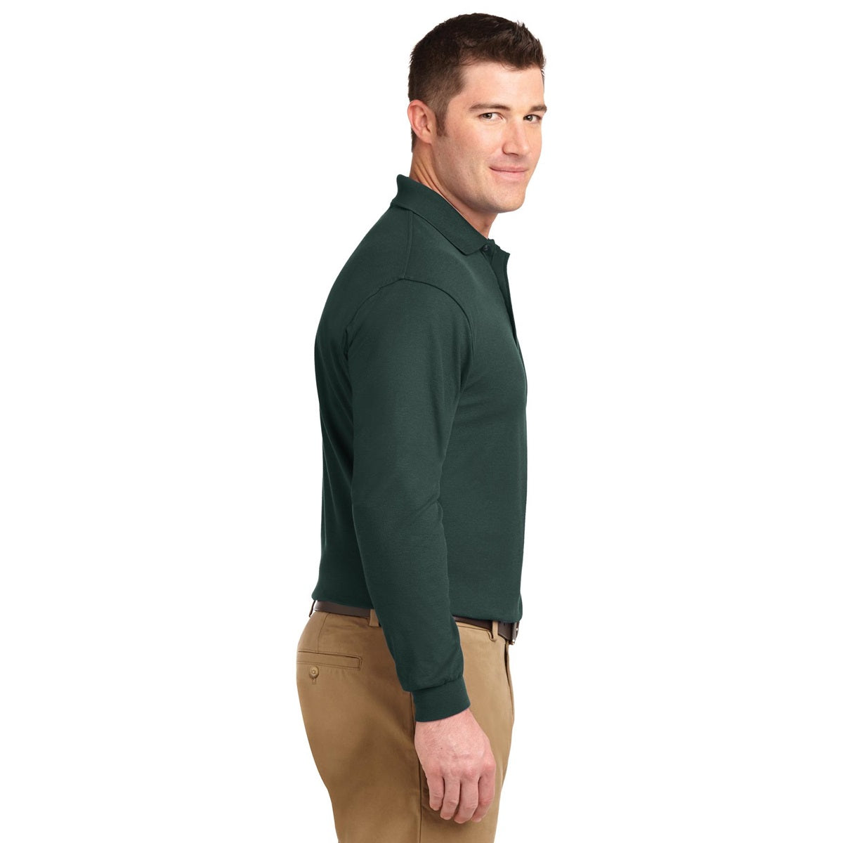 Black Polo Shirt - Port Authority - Soft Silk Touch