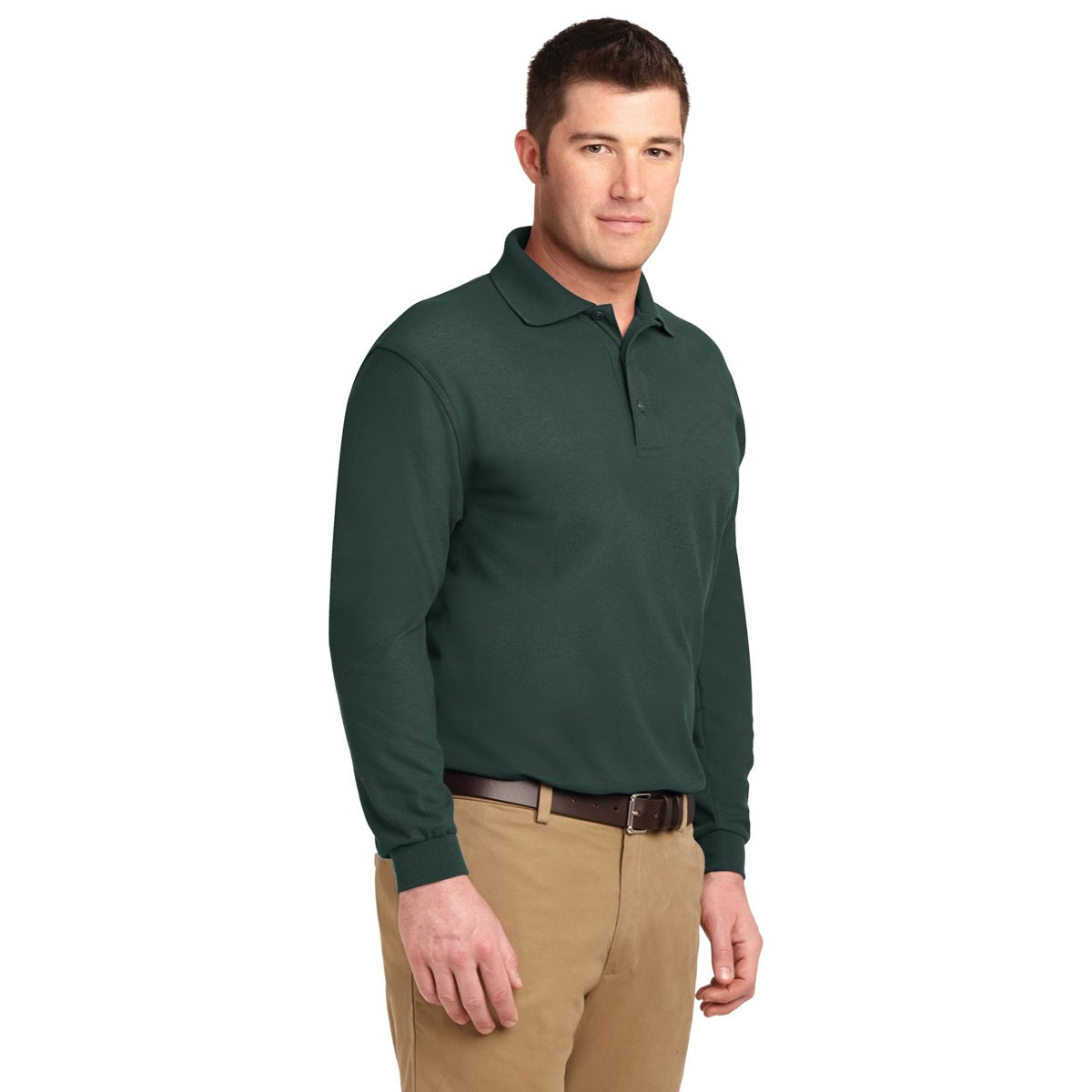 Black Polo Shirt - Port Authority - Soft Silk Touch