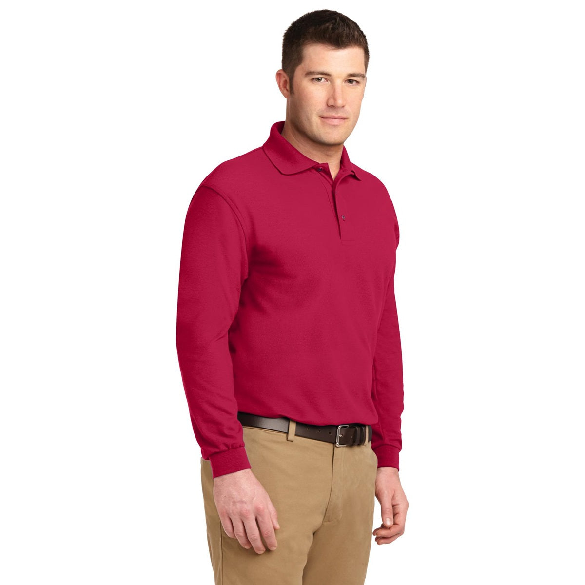 Black Polo Shirt - Port Authority - Soft Silk Touch