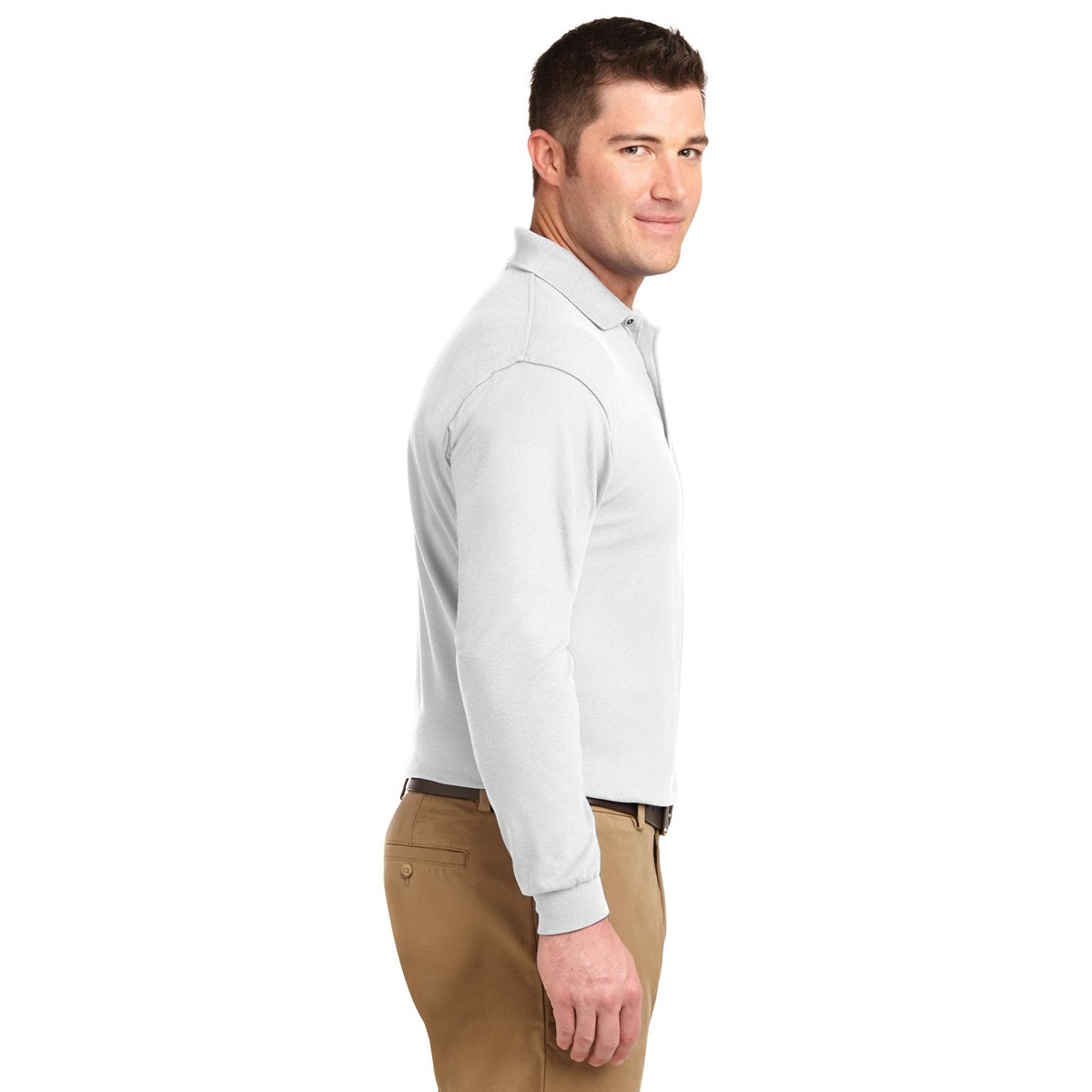 Black Polo Shirt - Port Authority - Soft Silk Touch