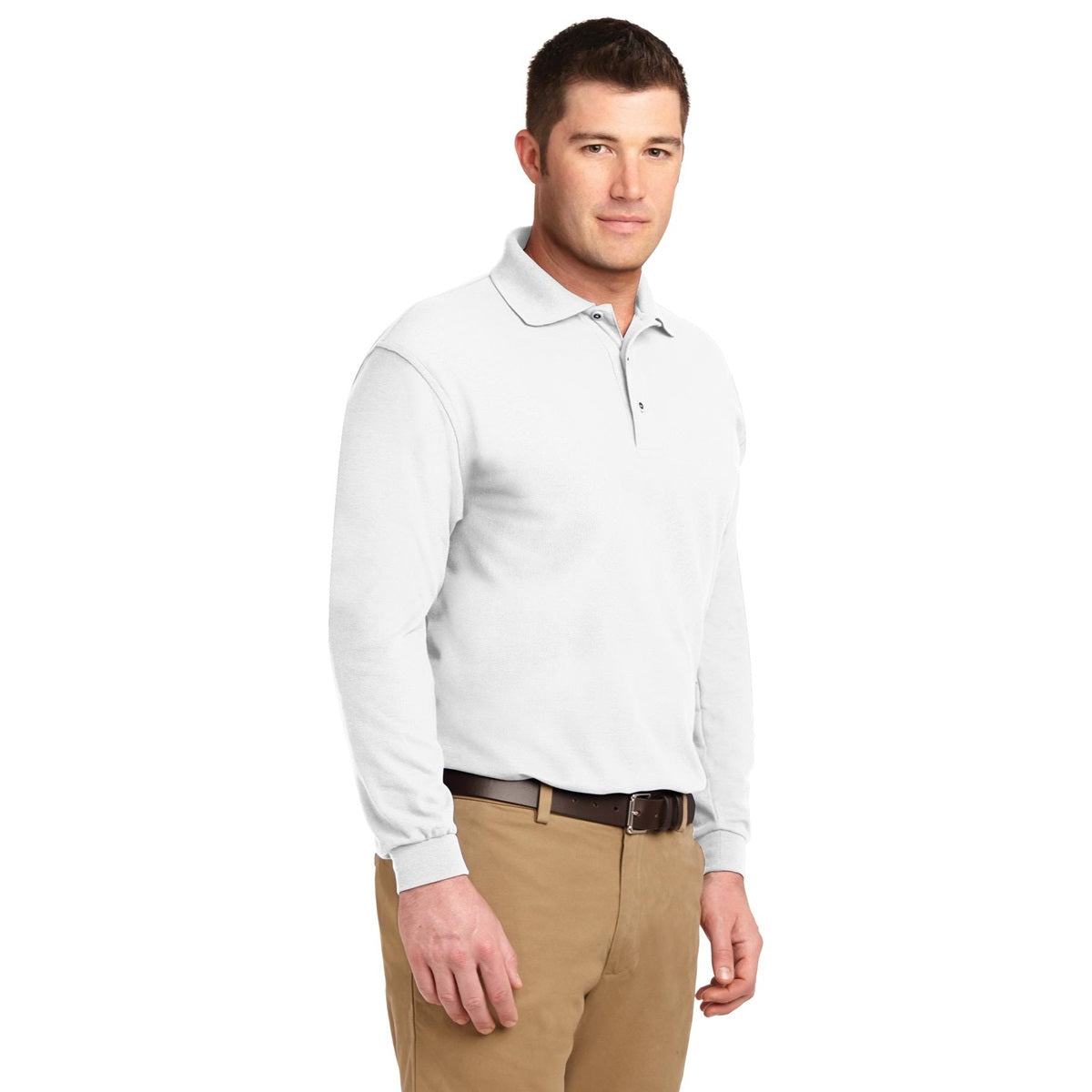 Black Polo Shirt - Port Authority - Soft Silk Touch