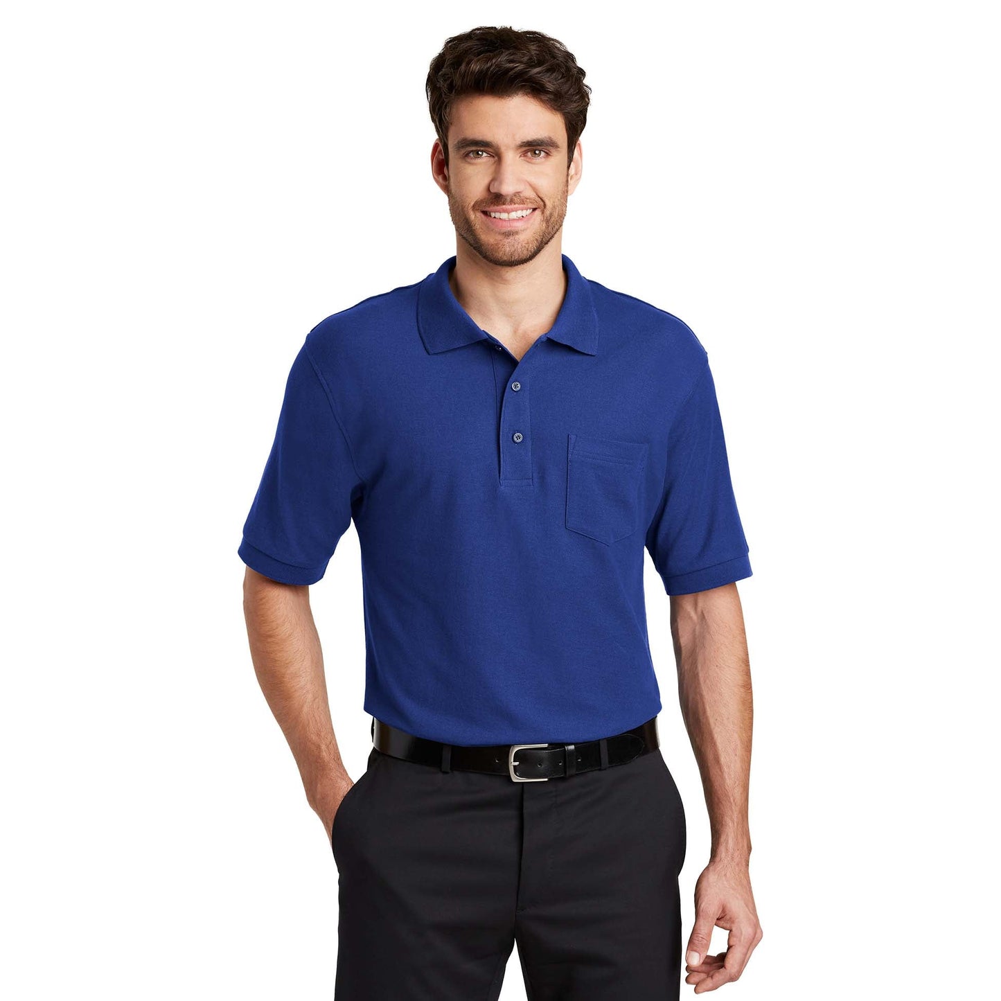 Black Polo Shirts - Port Authority - Stylish Touch