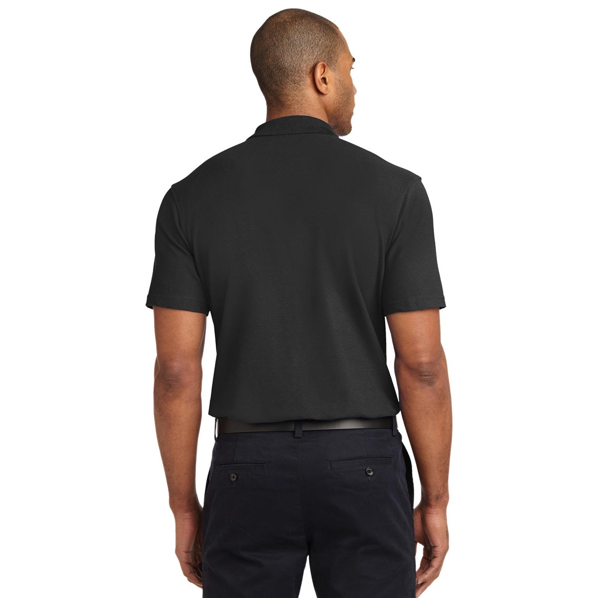 Black Polo Shirt - Port Authority - Stain-Resistant