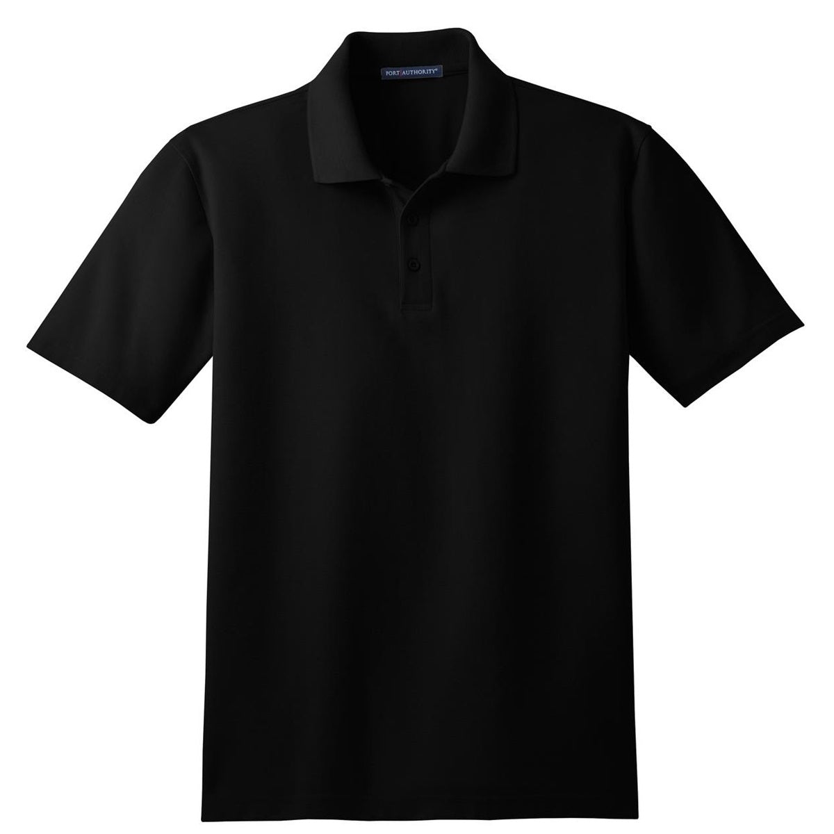 Black Polo Shirt - Port Authority - Stain-Resistant