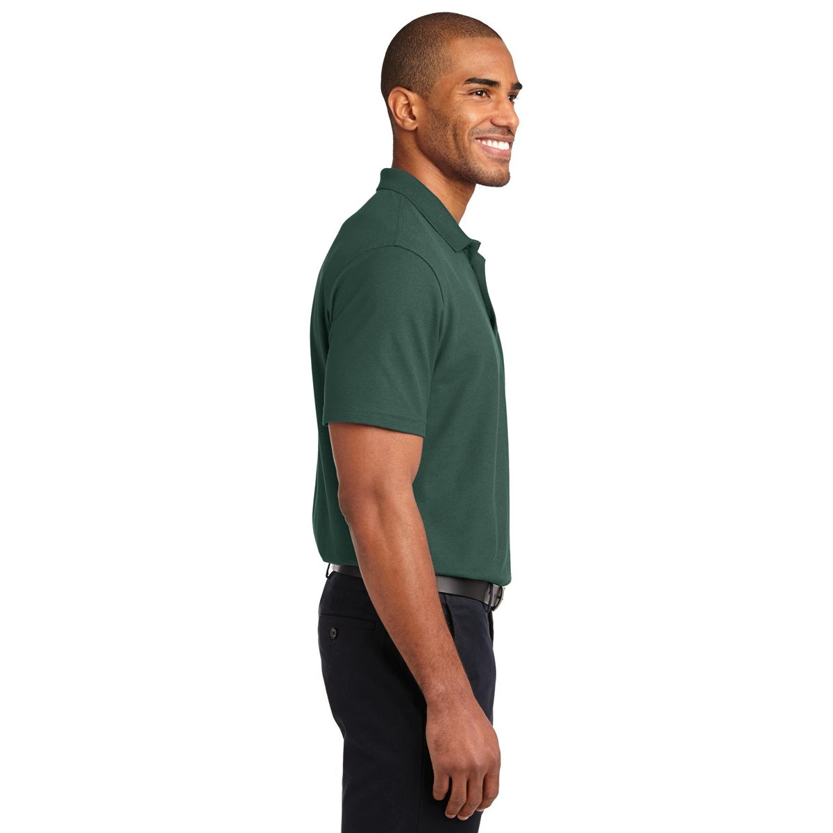 Black Polo Shirt - Port Authority - Stain-Resistant