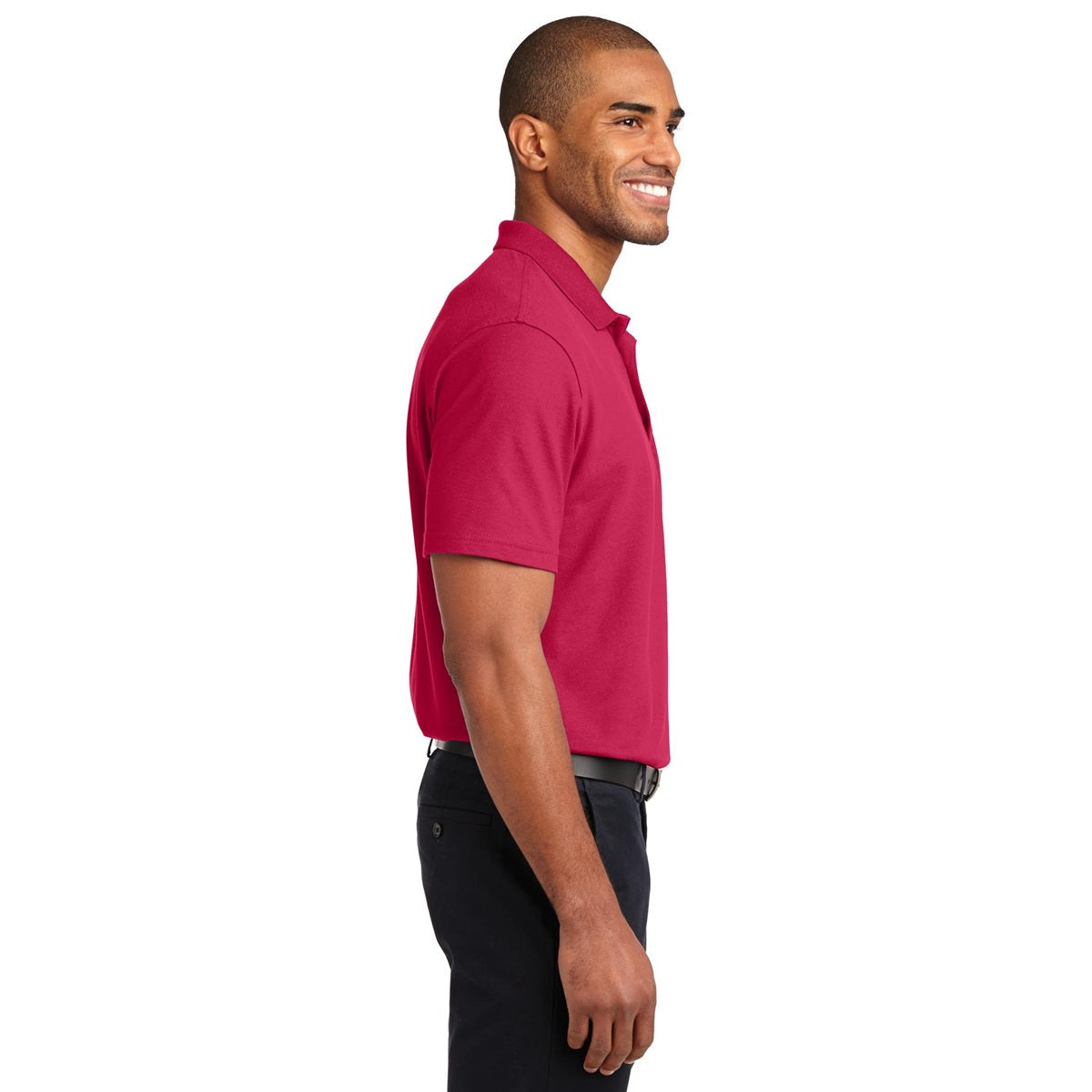 Black Polo Shirt - Port Authority - Stain-Resistant