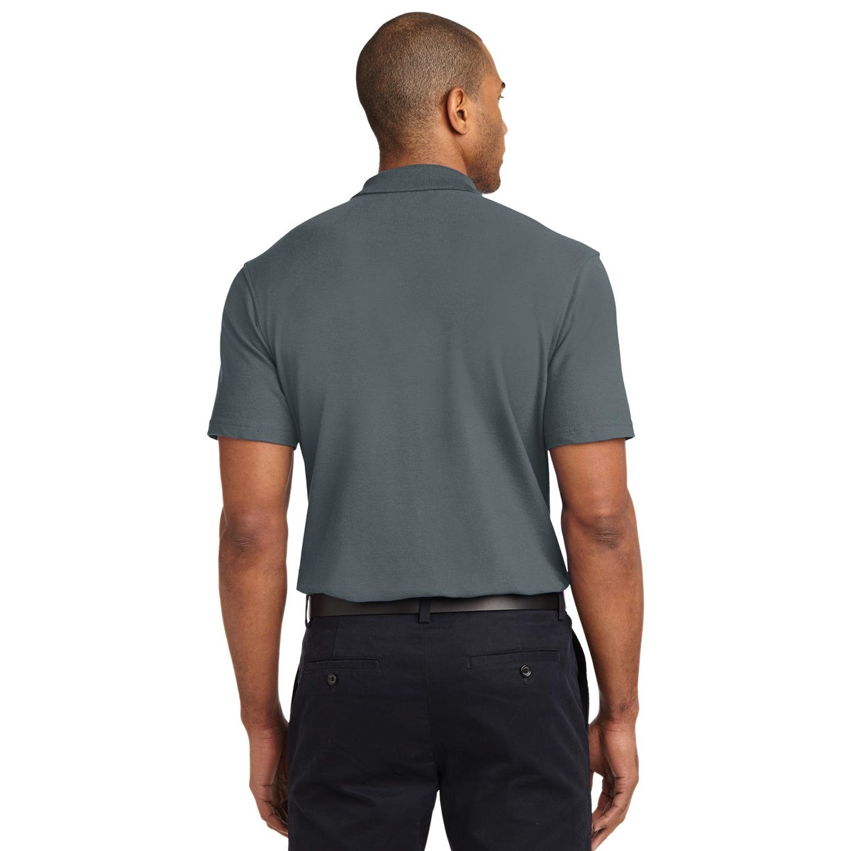 Black Polo Shirt - Port Authority - Stain-Resistant