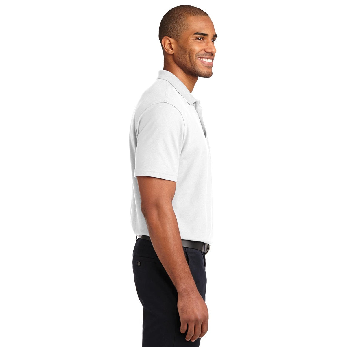 Black Polo Shirt - Port Authority - Stain-Resistant