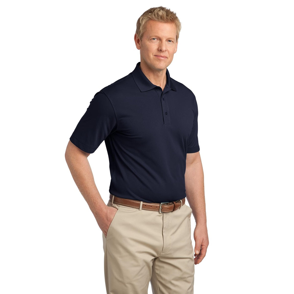 Black Polo Shirt - Port Authority - Moisture Wicking