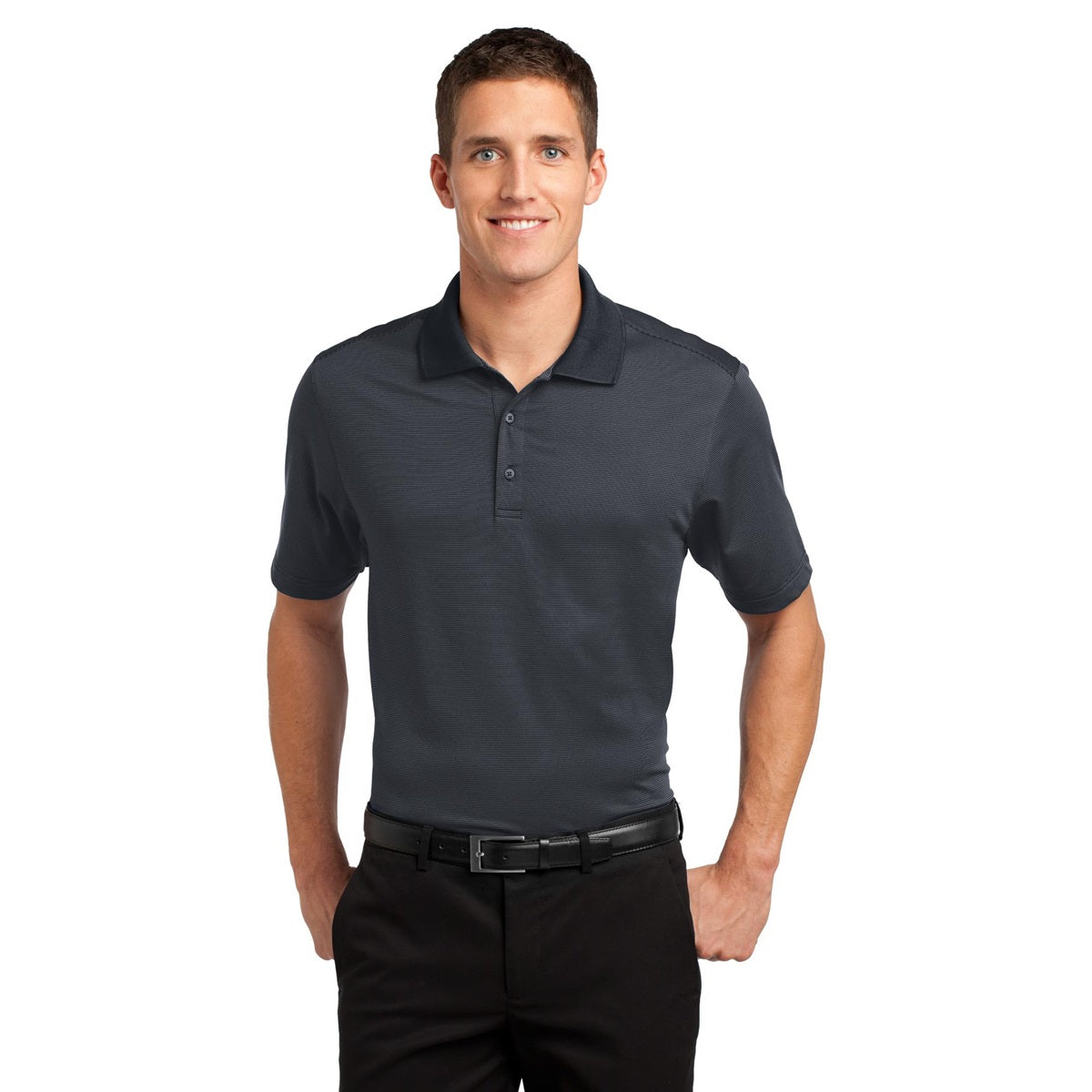 Graphite Polo Shirts - Port Authority - Stretch Blend