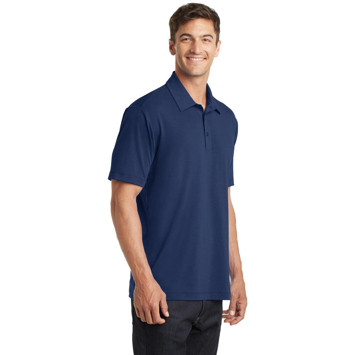 Black Polo Shirts - Port Authority - Soft Cotton Feel
