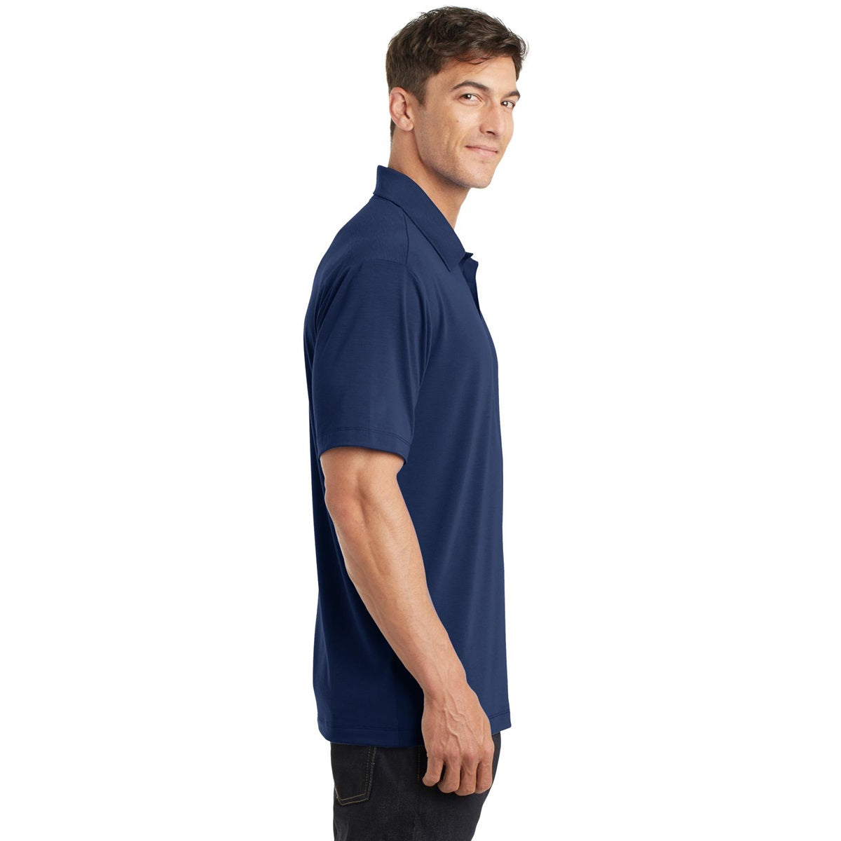 Black Polo Shirts - Port Authority - Soft Cotton Feel