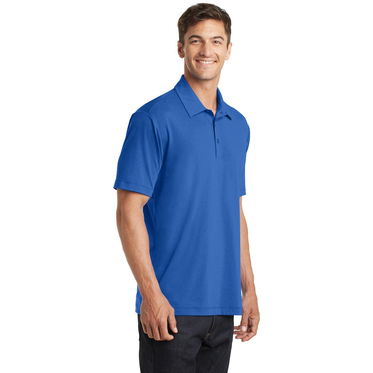 Black Polo Shirts - Port Authority - Soft Cotton Feel