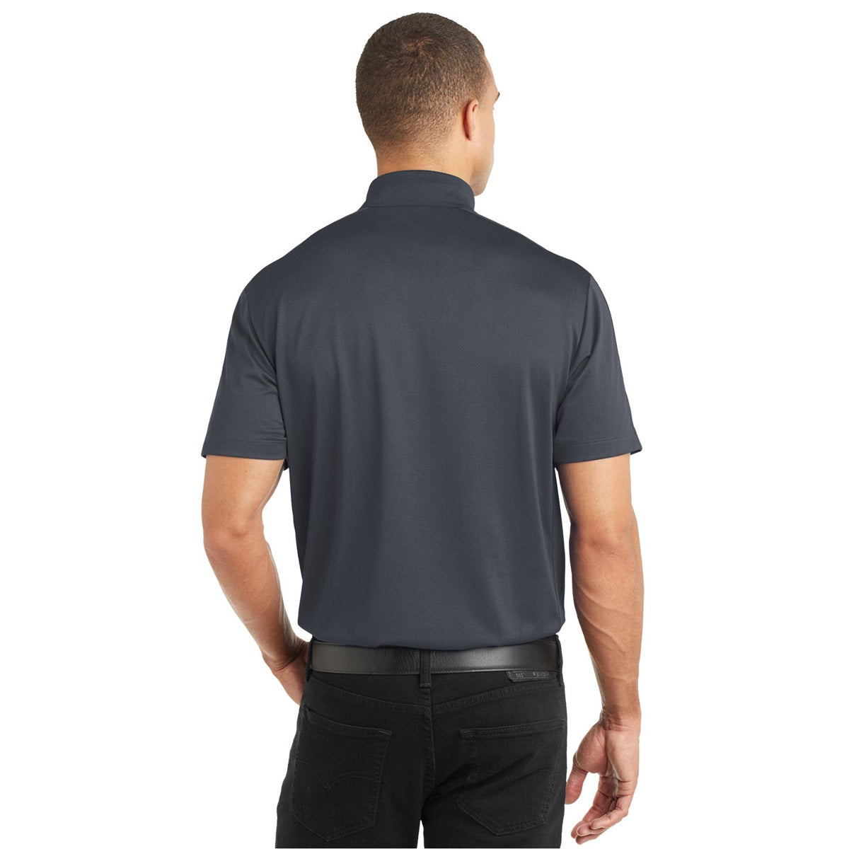 Black Polo Shirts - Port Authority - Moisture Wicking