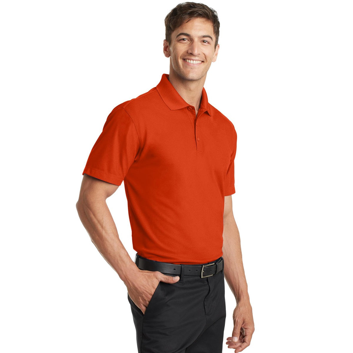 Autumn Orange Polo Shirts - Port Authority - Comfortable Fit
