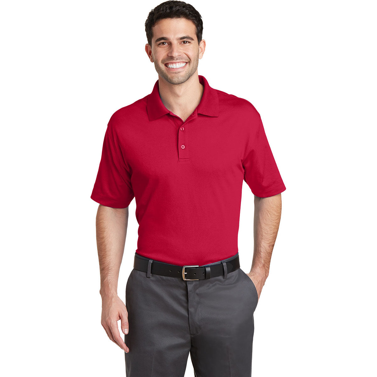 Black Polo Shirts - Port Authority - Moisture Wicking