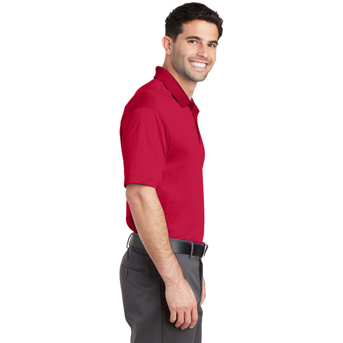 Black Polo Shirts - Port Authority - Moisture Wicking