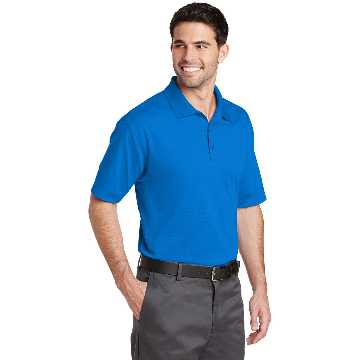 Black Polo Shirts - Port Authority - Moisture Wicking