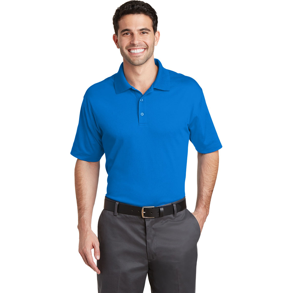 Black Polo Shirts - Port Authority - Moisture Wicking