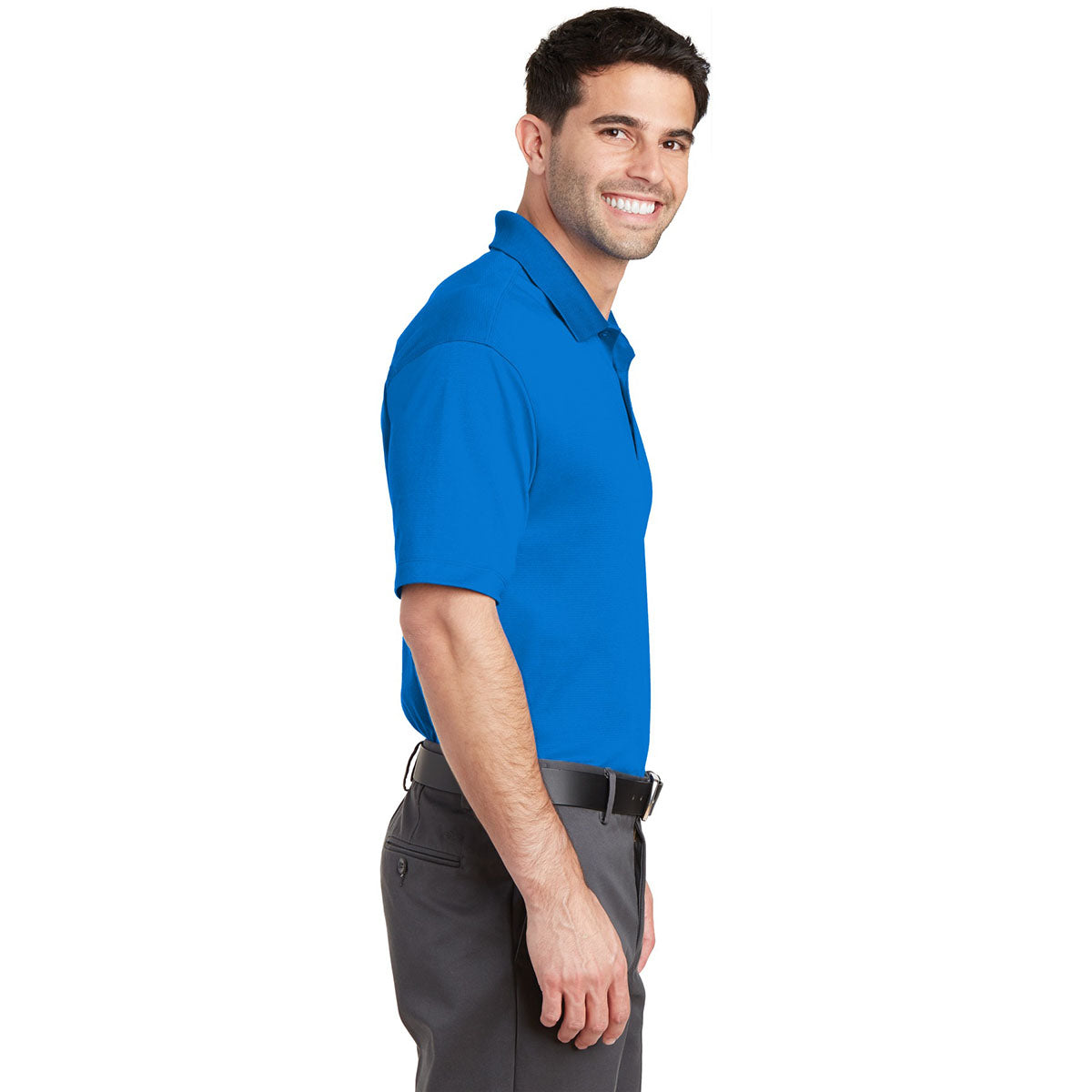 Black Polo Shirts - Port Authority - Moisture Wicking