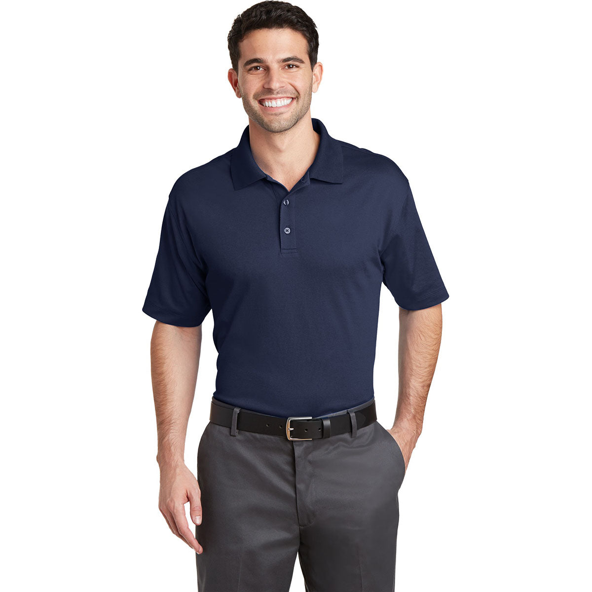 Black Polo Shirts - Port Authority - Moisture Wicking