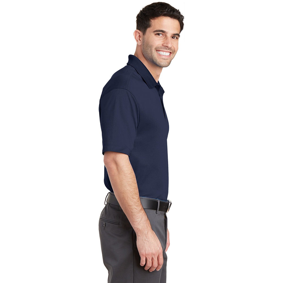 Black Polo Shirts - Port Authority - Moisture Wicking