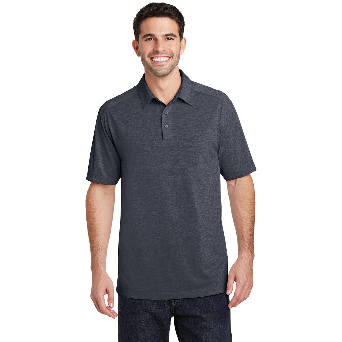 Dark Grey Polo Shirts - Port Authority - Stylish Comfort