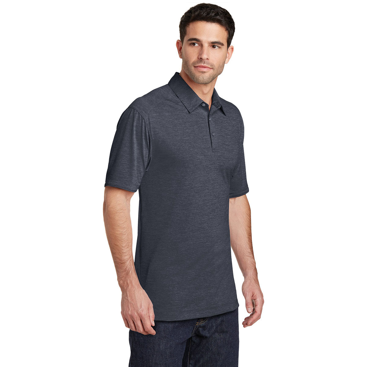 Dark Grey Polo Shirts - Port Authority - Stylish Comfort