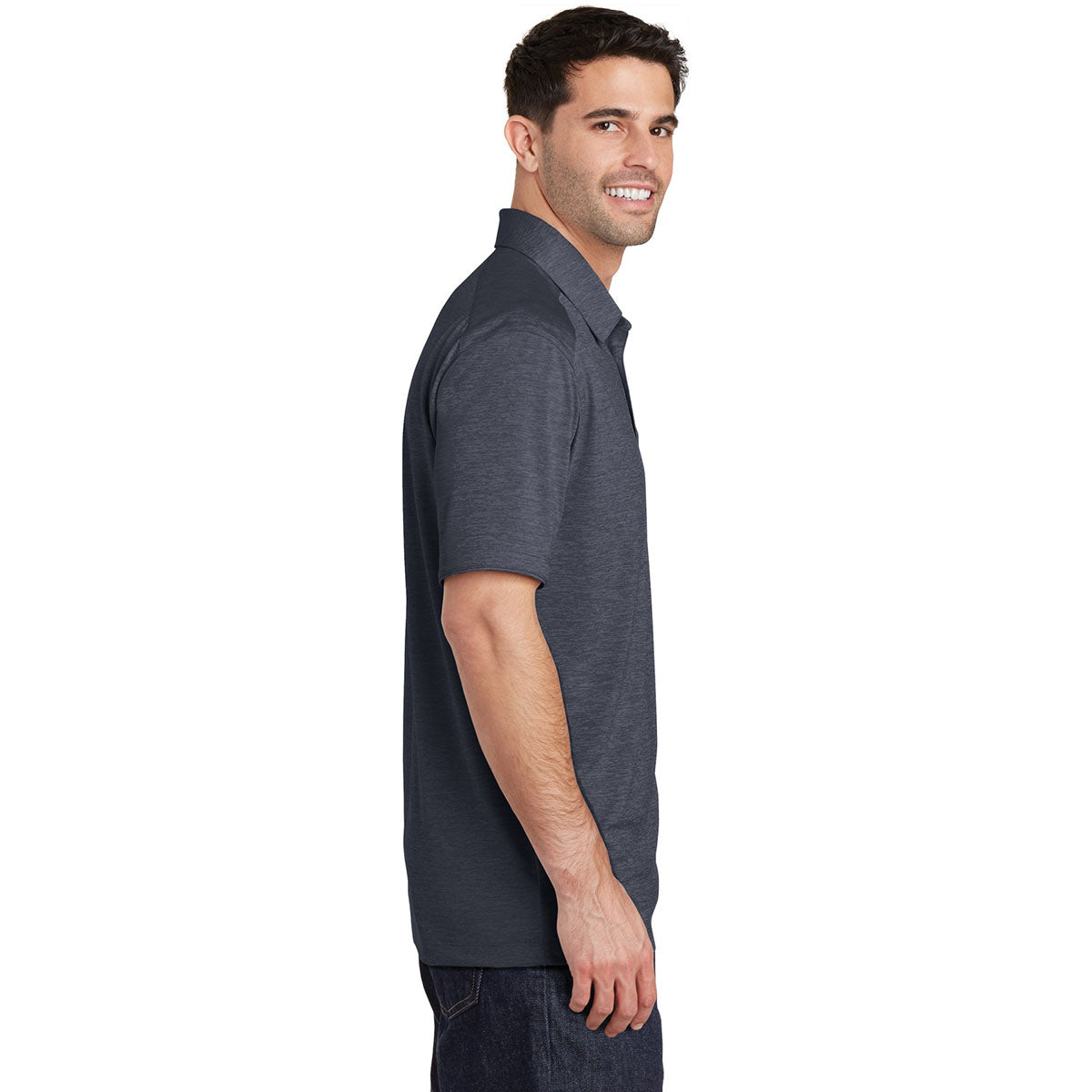 Dark Grey Polo Shirts - Port Authority - Stylish Comfort