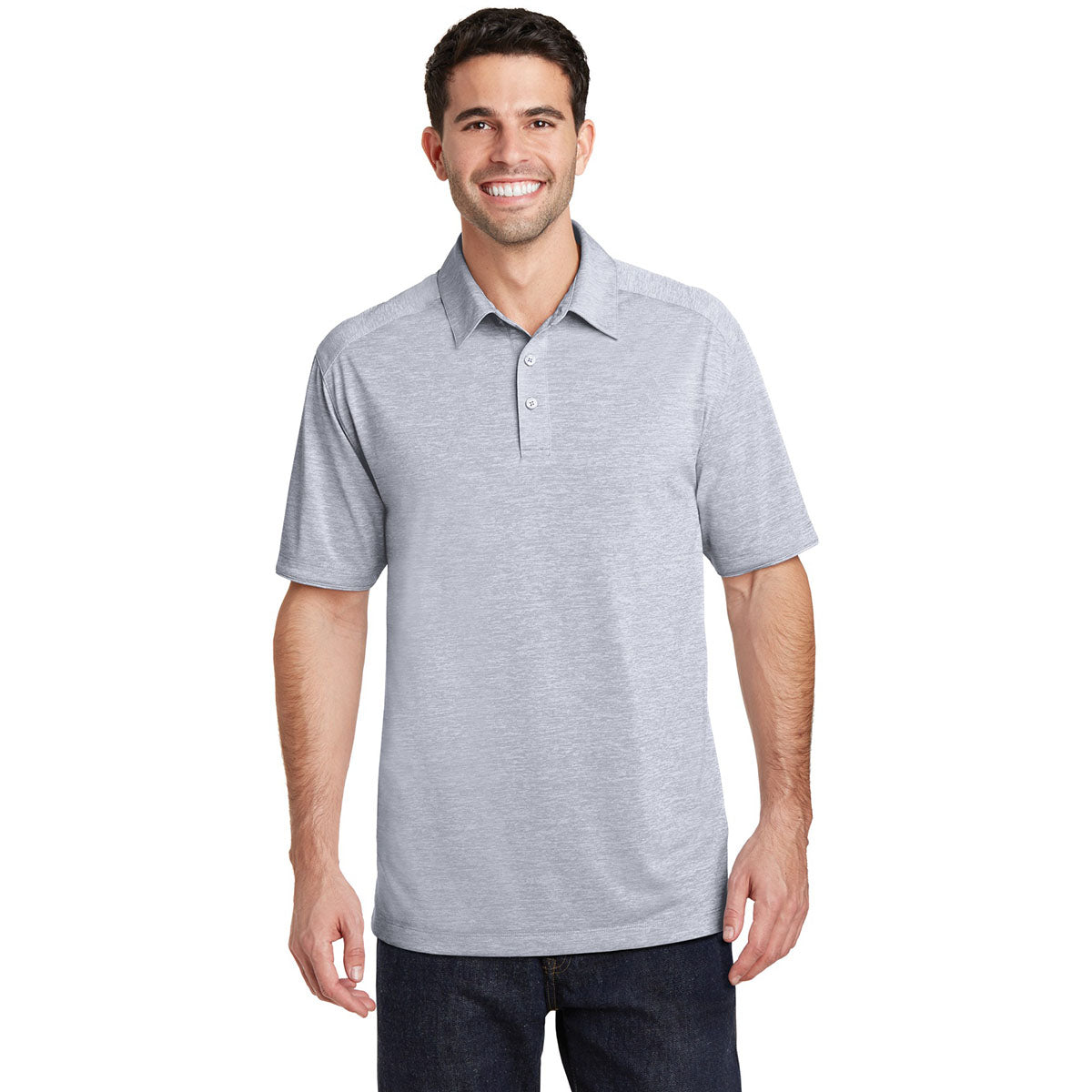 Dark Grey Polo Shirts - Port Authority - Stylish Comfort