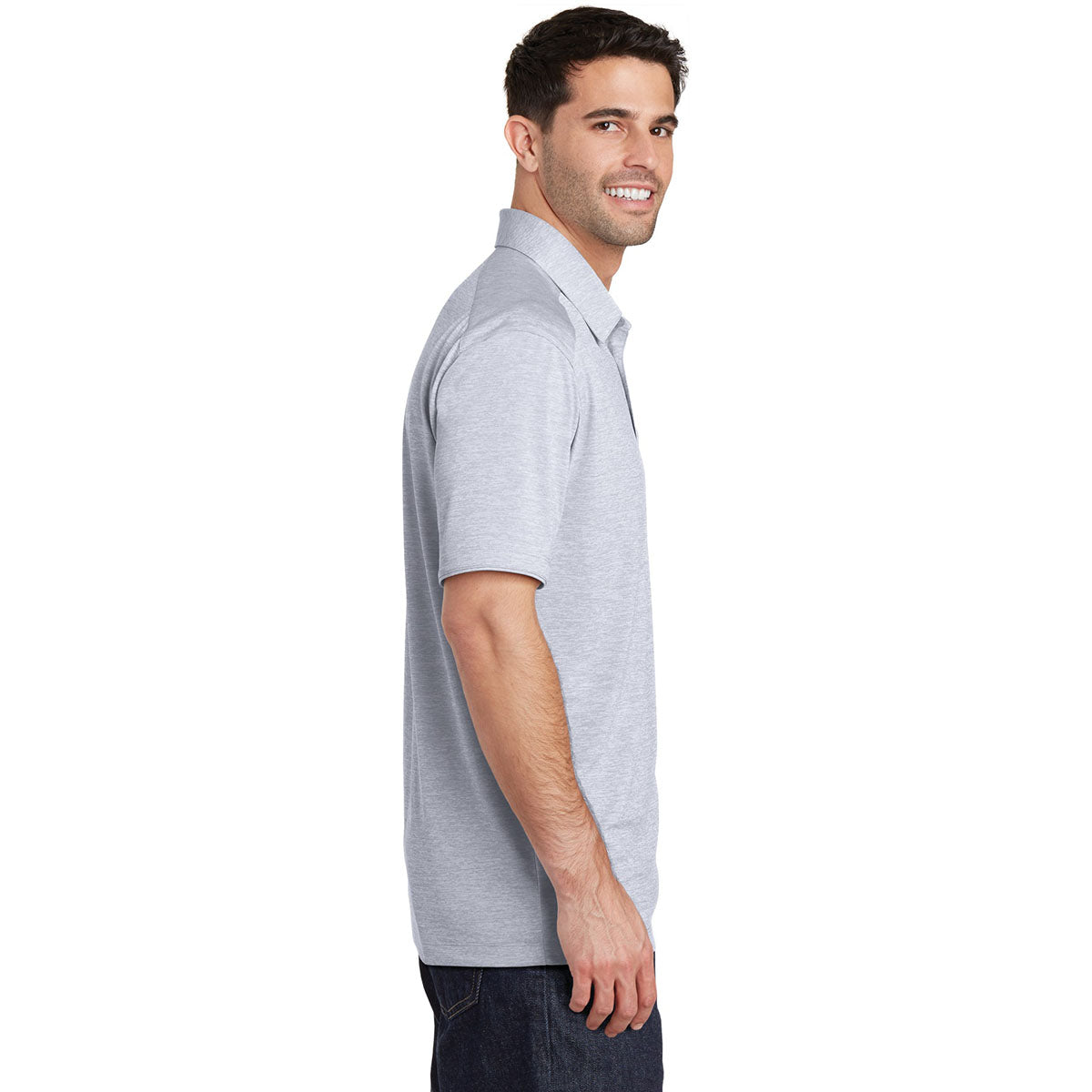 Dark Grey Polo Shirts - Port Authority - Stylish Comfort