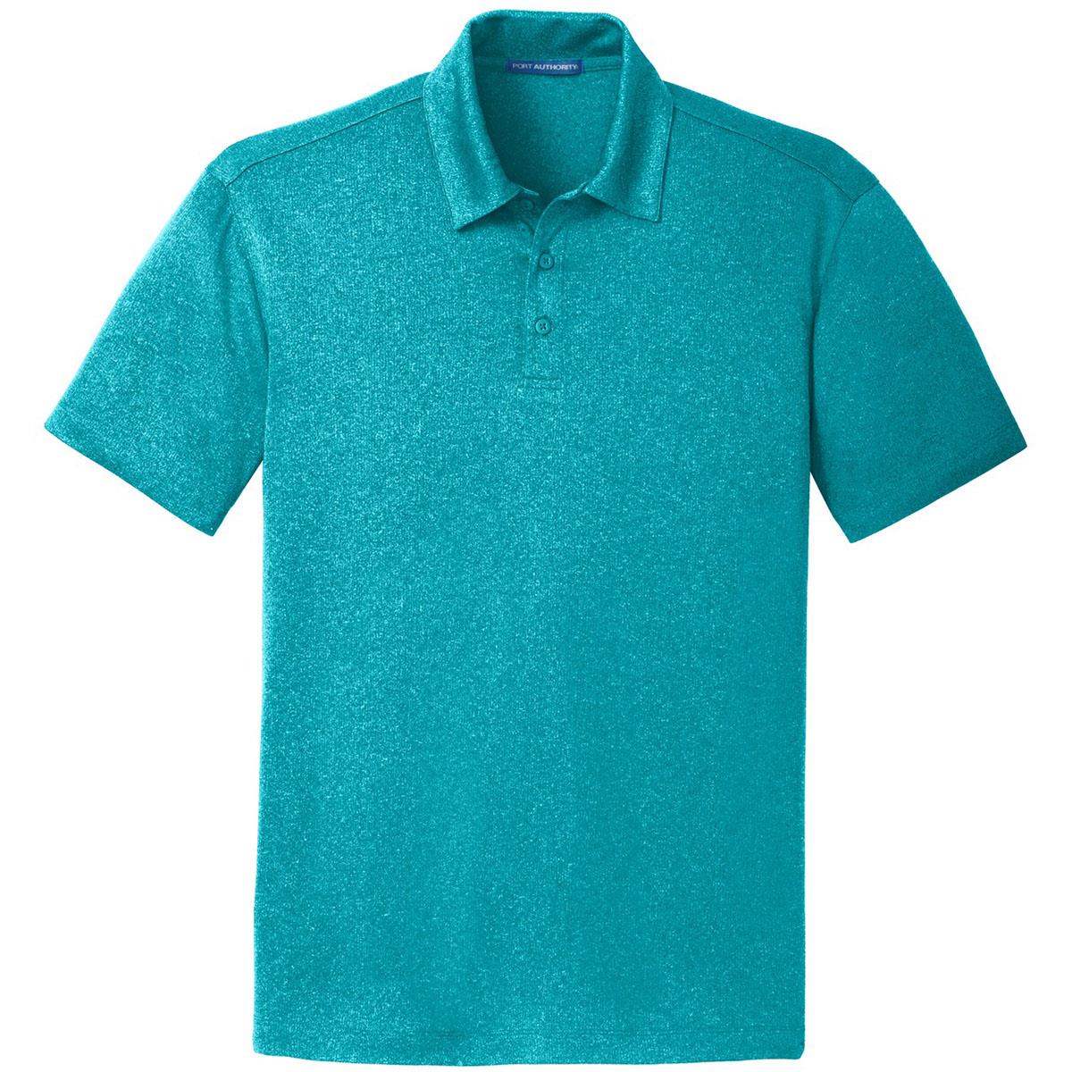 Charcoal Heather Polo Shirts - Port Authority - Stylish Fit