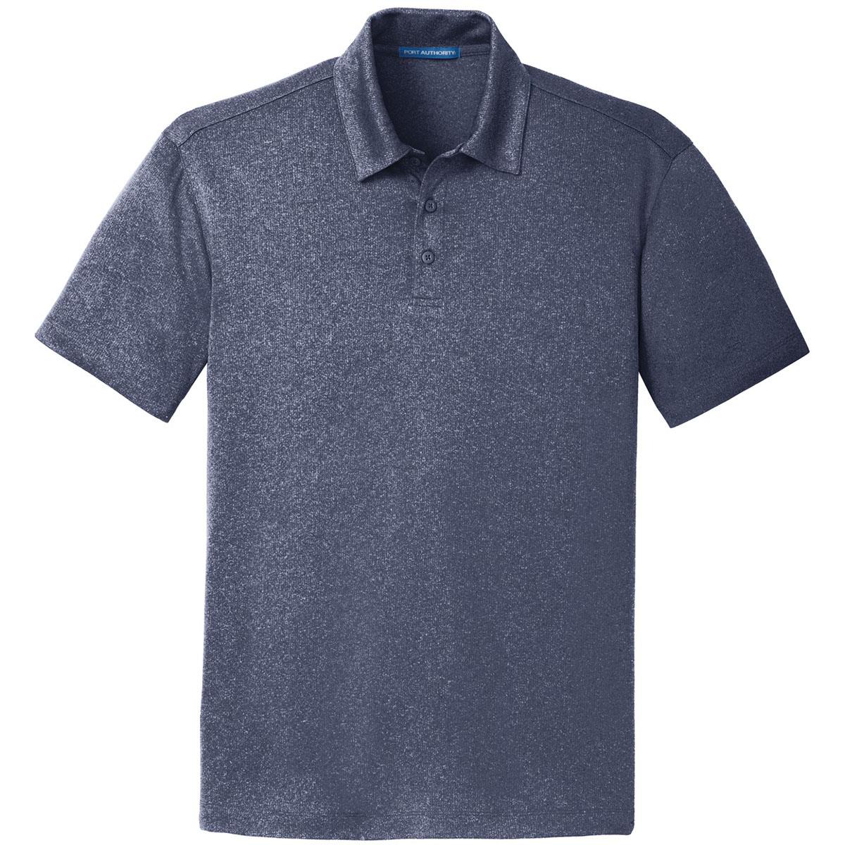 Charcoal Heather Polo Shirts - Port Authority - Stylish Fit