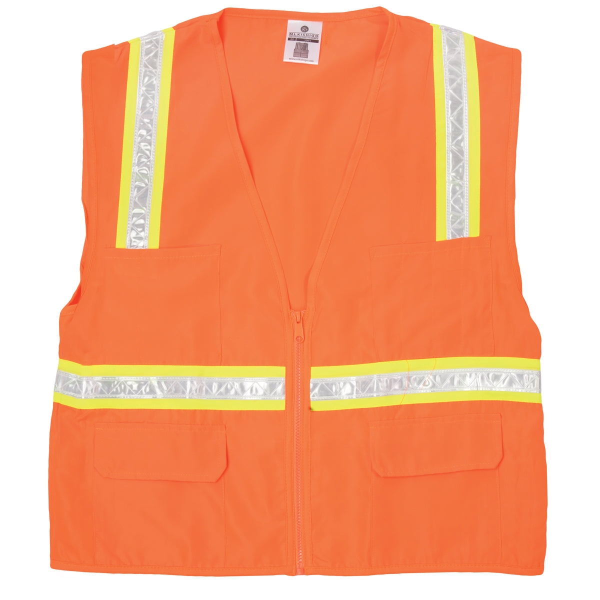 Orange Safety Vest - Kishigo - Multi-Pocket Design